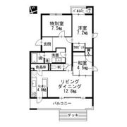 グランデ亀の井の間取り画像