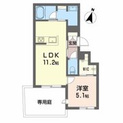 エクラージュ牛田旭の間取り画像