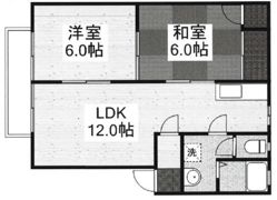 ディアス関 Ⅱ棟の間取り画像