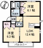 メゾンM B棟の間取り画像