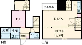 ADC鳥栖ブルクの間取り画像
