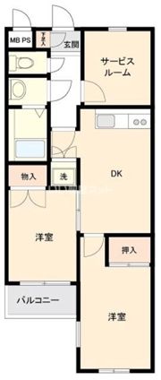 パレ・ドール立川の間取り画像