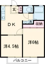ユーハイツBの間取り画像