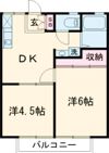 ユーハイツBの間取り画像