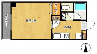エミナンス扇町の間取り画像