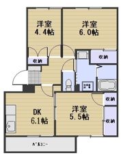 シャルマン竜之口Cの間取り画像