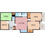 ノーメルやしろの間取り画像