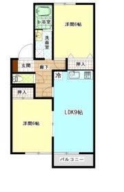 セジュールガーデンビューの間取り画像
