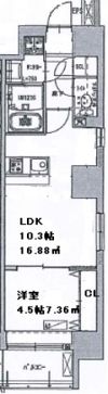 NSP BUILDING HEIWAODORIの間取り画像