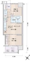 エスティメゾン豊洲レジデンスCの間取り画像