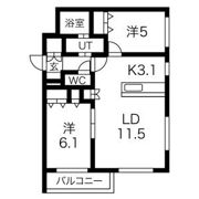 ラピス山の手の間取り画像