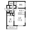 ラピス山の手の間取り画像
