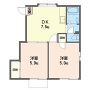 フレグランス Bの間取り画像