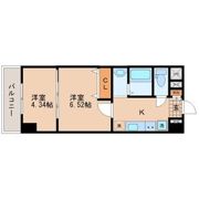 アスコット河原町駅前の間取り画像