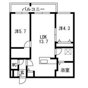 仮)GA-菊水1-4MSの間取り画像