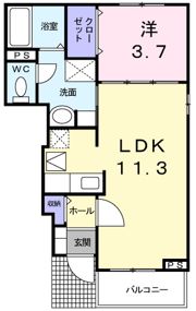 アルバカーサ桜木の間取り画像