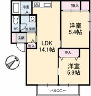グランディアス D棟の間取り画像