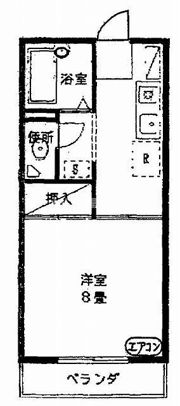 プレジール春日 Bの間取り画像