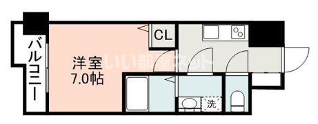 S－RESIDENCE加治屋町achieveの間取り画像