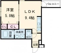 フジパレス瓜生堂Ⅴ番館の間取り画像