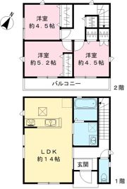 三室戸建A.B.G.H.Iの間取り画像