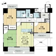 ライオンズマンション東洞院五条の間取り画像