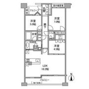 ザ・パークハウス白壁三丁目の間取り画像