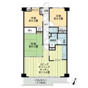 ライオンズマンション中央林間第6の間取り画像