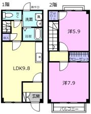 BrancheCalme山出の間取り画像