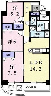 ピアシェ－レ山崎の間取り画像