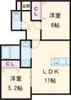 トラミッドヴィラ花田の間取り画像
