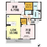 ガーデンリーブス Bの間取り画像
