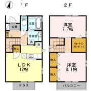 ル・レクチェ Aの間取り画像