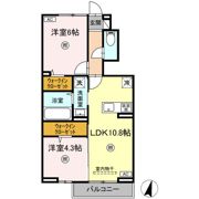 ロイヤルタウン上峰Bの間取り画像