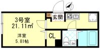 CFジオーレ東門前の間取り画像