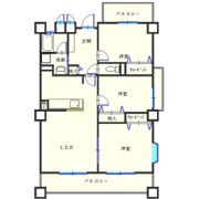 ラフィーネ掛川cⅢの間取り画像