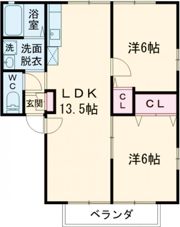 メープル上峰Aの間取り画像