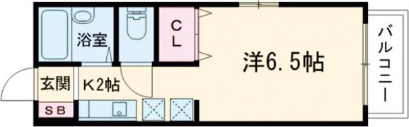 エーリー招提の間取り画像