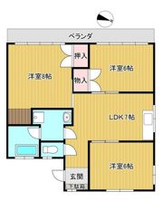 七福マンション 岩見町の間取り画像