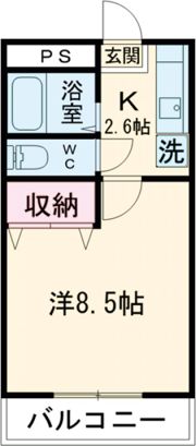 アパルトマン秋根の間取り画像