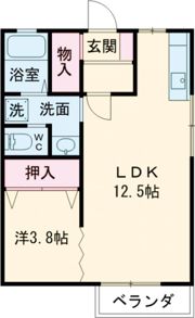 SUNハイツAの間取り画像