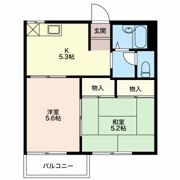 美住工房Cの間取り画像