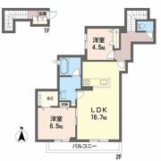 リバーサイド長岡Ⅱの間取り画像