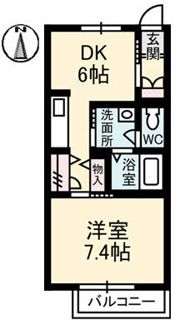 シャーメゾンLUNAの間取り画像