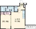 フジパレス瓜生堂Ⅵ番館の間取り画像