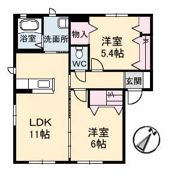 ディアス岩原 E棟の間取り画像