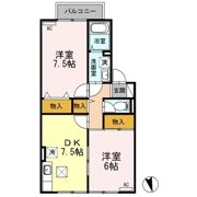 ふぁみーる萌 Bの間取り画像