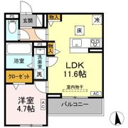 セレスティア福光西 EASTの間取り画像