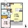 セレスティア福光西 EASTの間取り画像