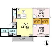 セレスティア福光西 WESTの間取り画像